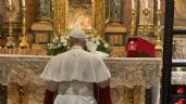 Foto ilustrativa de la nota titulada: León XIV visita la tumba del papa Francisco en Basílica de Santa María la Mayor de Roma
