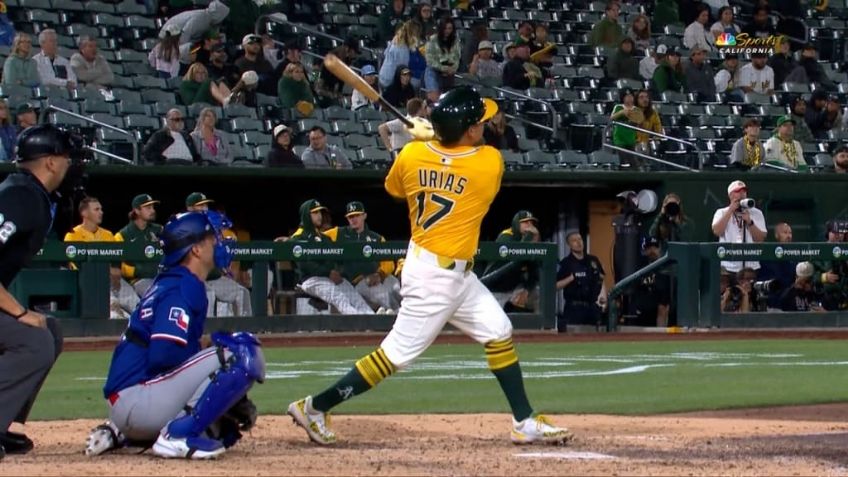 Luis Urías conecta su sexto metrallazo de la temporada; fue ante los New York Yankees