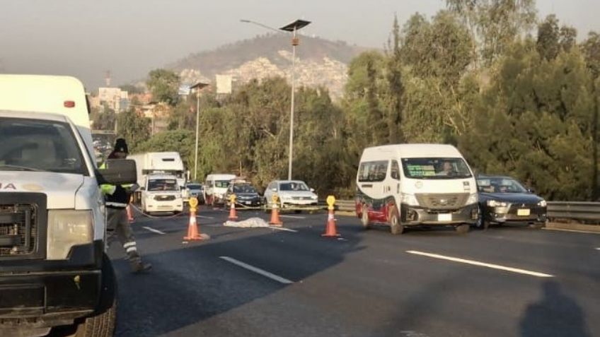 Conductor atropella a mujer en autopista México-Pachuca y se fuga; la víctima murió