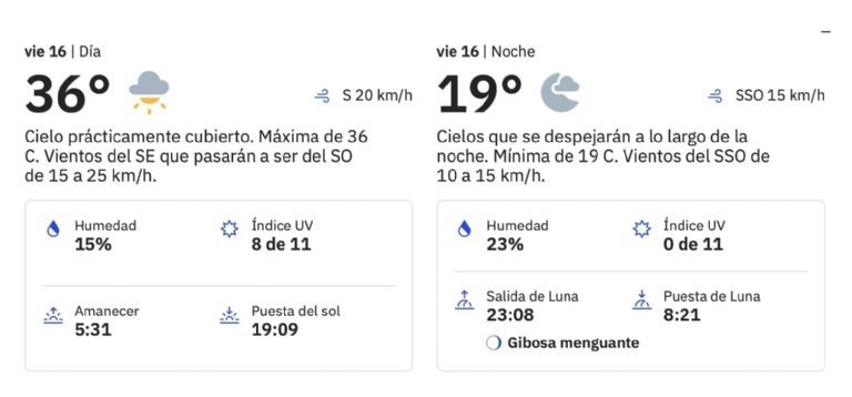 Clima en Hermosillo HOY viernes 16 de mayo. Foto: Conagua