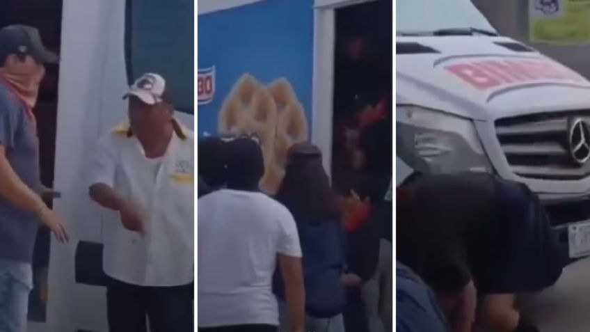Taxista frustra saqueo de pan por presuntos normalistas encapuchados en Ixtepec Oaxaca