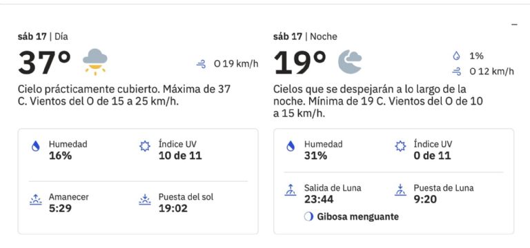 Clima en Ciudad Obregón para HOY sábado 17 de mayo. Foto: Conagua