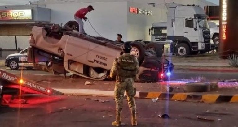 El accidente dejó un total de siete víctimas hospitalizadas. Foto: Facebook