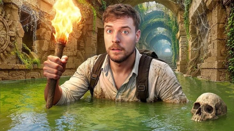 El video muestra a MrBeast y su equipo adentrándose en templos milenarios