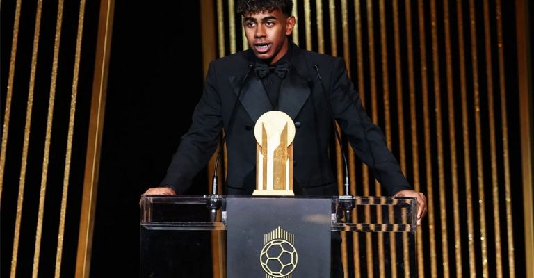 Lamine se llevó el premio al Mejor Jugador Sub21