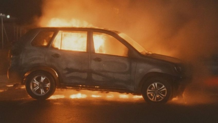 Descartan actividad del crimen organizado en reto viral de incendiar autos en Hermosillo