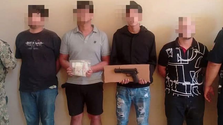 Detienen a oficial municipal y tres sujetos más en Cajeme; se les investiga por asalto