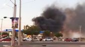 Foto ilustrativa de la nota titulada Alerta en Ciudad Obregón: Se registra fuerte incendio detrás de estación de gasolina