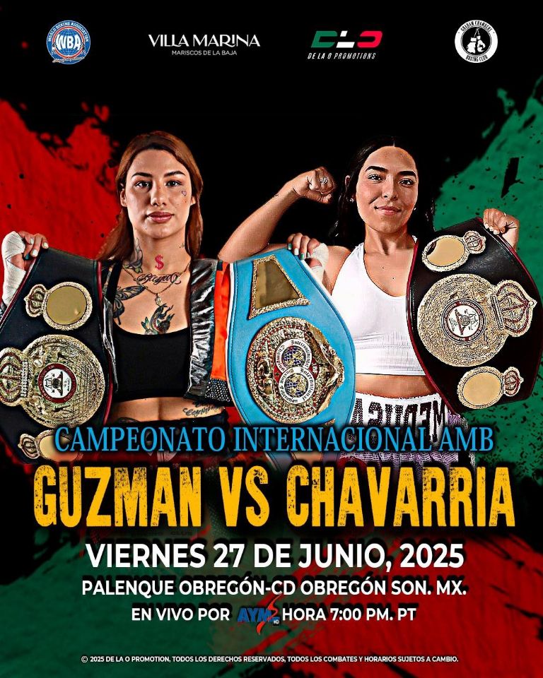 La boxeadora cajemense Alejandra 'La Rockera' Guzmán buscará coronarse en su tierra natal el próximo 27 de junio