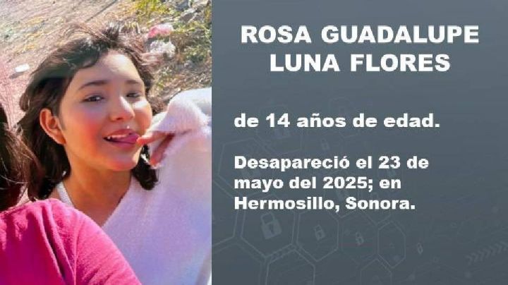 Alerta Amber: buscan a Rosa Guadalupe Luna Flores, menor desaparecida en Hermosillo
