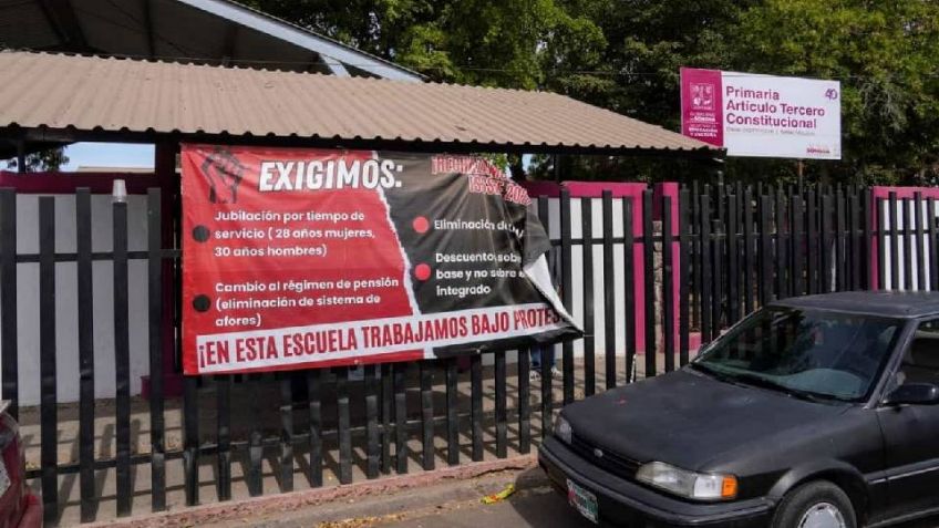 ¡De nuevo sin clases! Regresan a paro laboral maestros en Cajeme