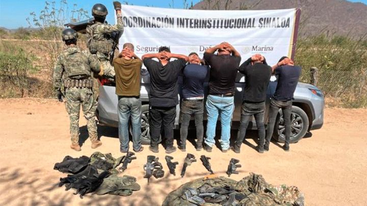 Caen seis sujetos y rescatan a dos personas privadas de su libertad en Culiacán, Sinaloa