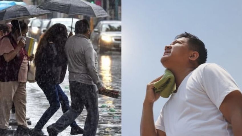 Conagua: México inicia la semana con lluvias intensas en el sur y calor extremo en el norte