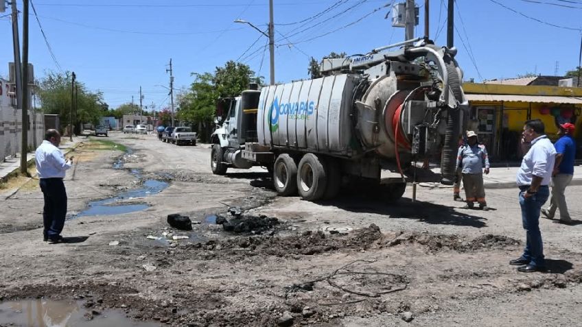 Infraestructura obsoleta con tuberías reventadas se atiende en Cajeme por parte de Oomapasc