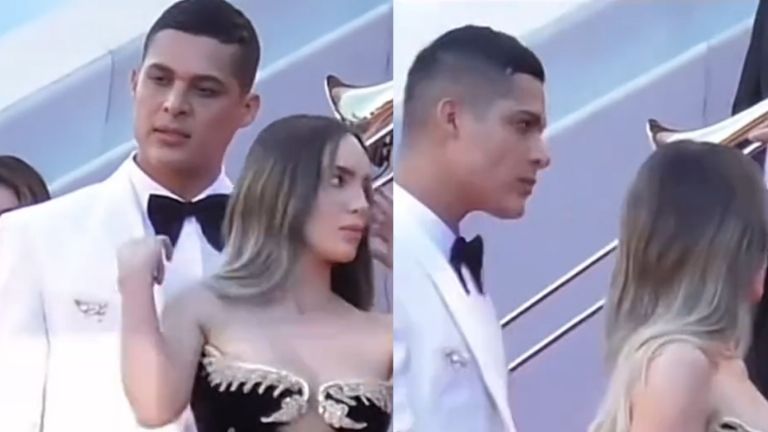 Belinda ignoró a Luis Torres en la alfombra de Cannes