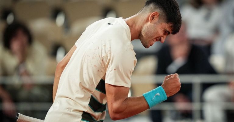 El español festejó en grande su victoria