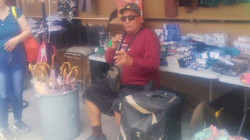 Miguel Silva, un comerciante empalmense muy gritón; le funciona bien la estrategia