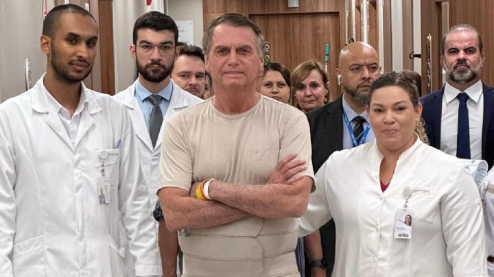 VIDEO: Bolsonaro sale del hospital tras cirugía intestinal; planea reaparecer en protesta