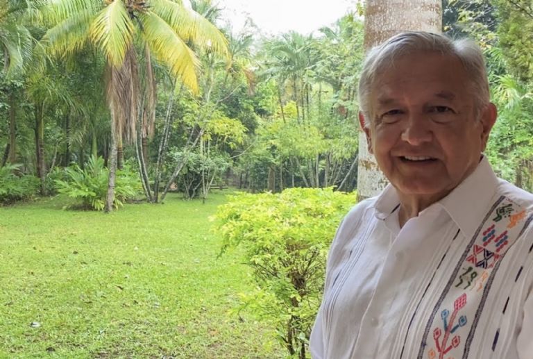 AMLO se fue a vivir a Palenque tras concluir su mandato. Foto: Internet