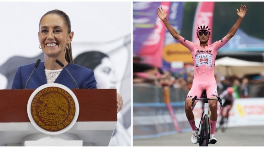 La presidenta Claudia Sheinbaum felicita a Isaac Del Toro por segundo lugar en Giro de Italia