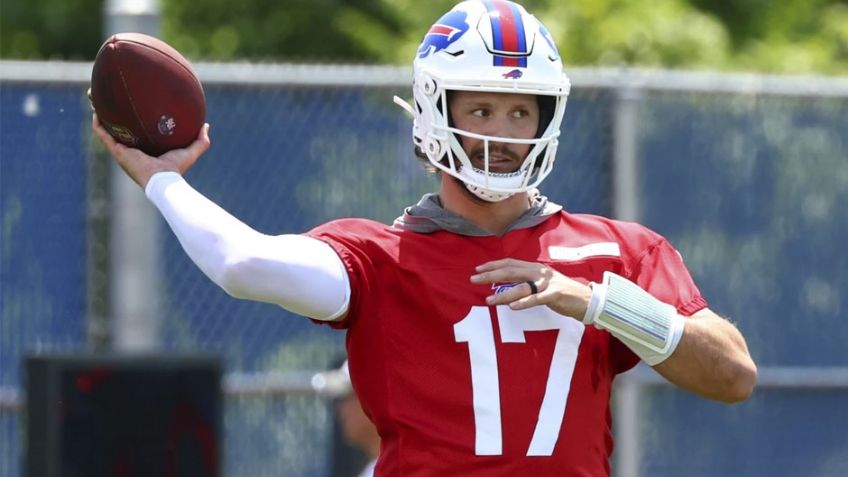 Josh Allen se olvida de su reciente boda y se enfoca en los Bills de Búfalo