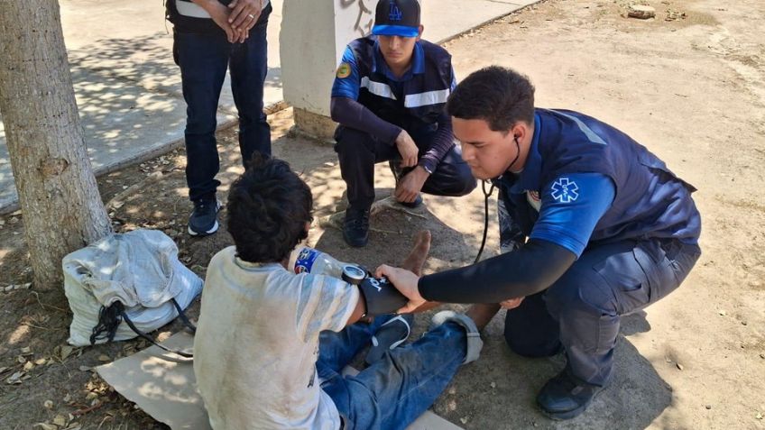 Personas en situación de calle reciben ayuda ante temperaturas extremas en Hermosillo