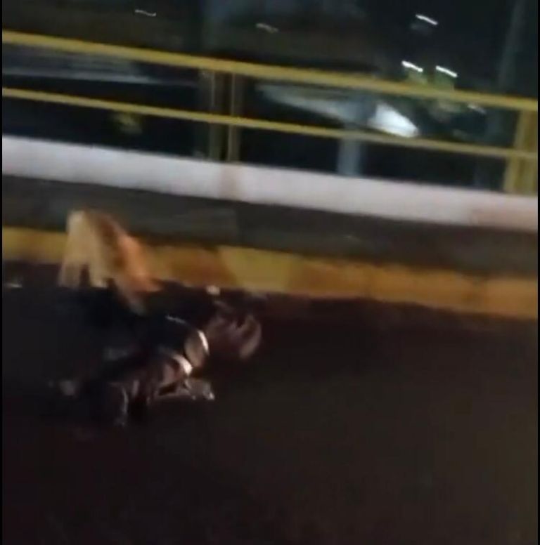 El cuerpo se encontraba en plena carretera 