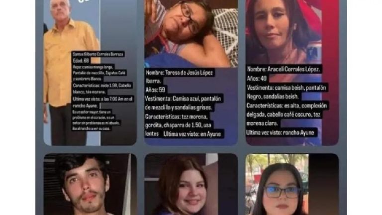 A través de redes sociales se dio a conocer las fotografías de la familia desaparecida