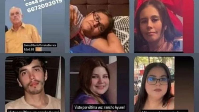 Reportan desaparición una familia completa en comunidad de Ayuné, en Culiacán