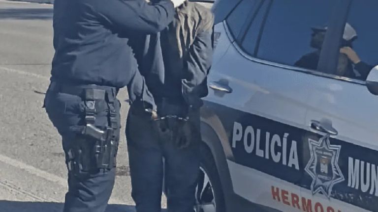 Hombre detenido por amenazas de muerte a su expareja y autolesiones en Miguel Alemán