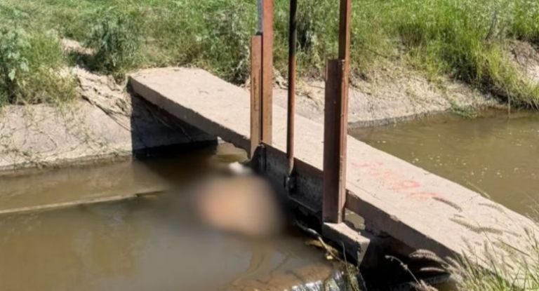 El cuerpo fue encontrado en una compuerta del canal