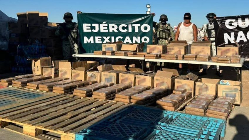 Fuerte decomiso en Sonora: Hallan 180 kilos de cocaína ocultos en carga de detergente