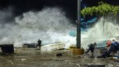 Foto ilustrativa de la nota titulada FOTOS y VIDEOS: Así fue el impacto del huracán 'Erick' en México la madrugada de este jueves