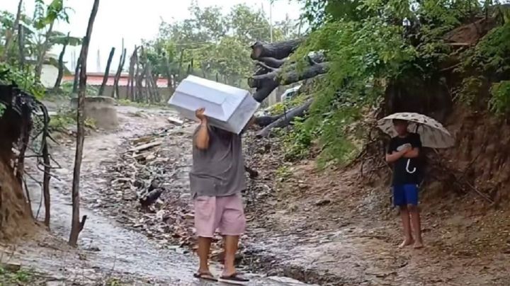 Bebé muere arrastrado por crecida del río San Marcos en Guerrero tras paso de huracán Erick