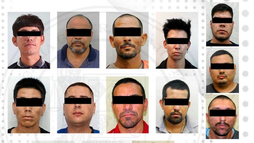 Dictan sentencia a 11 hombres por delitos de alto impacto en tres municipios de Sonora