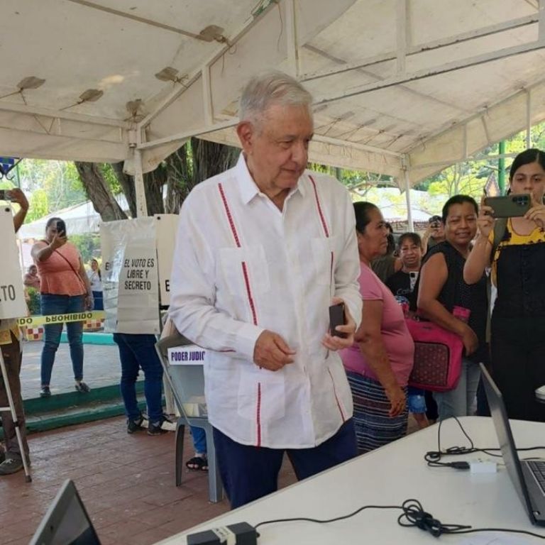 El expresidente López Obrador participó en las elecciones del 1 de junio. Foto: Twitter