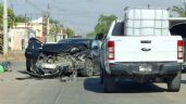 Foto ilustrativa de la nota titulada No respeta alto y provoca aparatoso accidente vehicular en Navojoa; hay dos lesionados