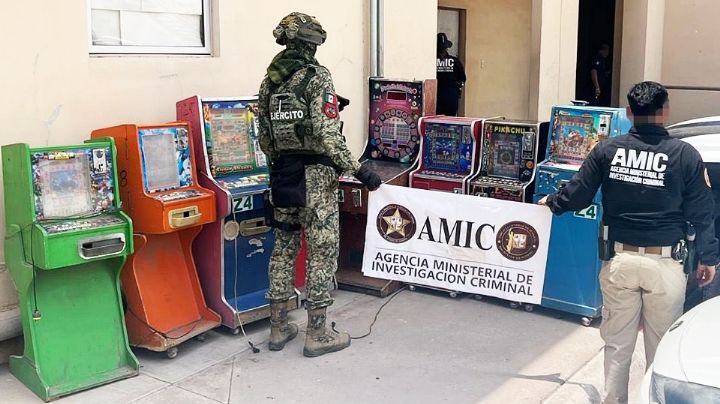 Retiran ocho máquinas tragamonedas ilegales en dos colonias del sur de Ciudad Obregón