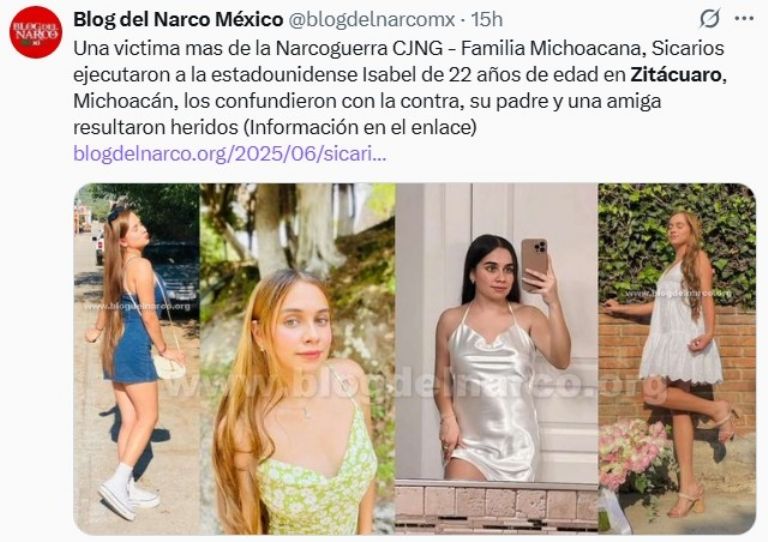 Asesinan a joven estadounidense en Zitácuaro, Michoacán