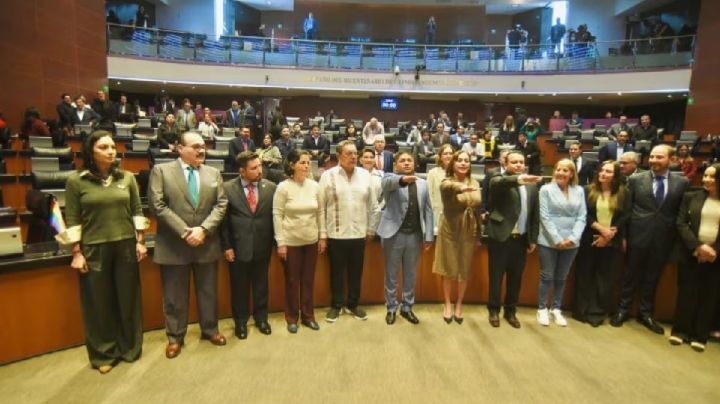 Erasmo Catarino de ‘La Academia’, rinde protesta como senador suplente de Luis Armando Melgar