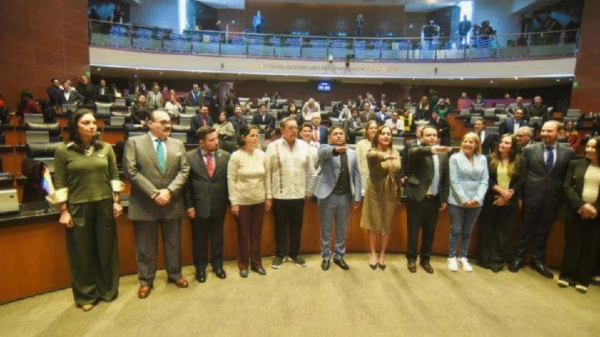 Erasmo Catarino de ‘La Academia’, rinde protesta como senador suplente de Luis Armando Melgar