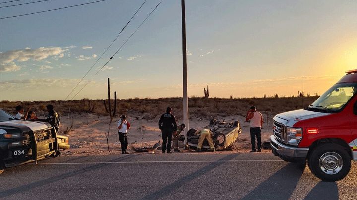 Hermosillo: Fuerte accidente en la carretera Bahía de Kino–Punta Chueca deja un muerto