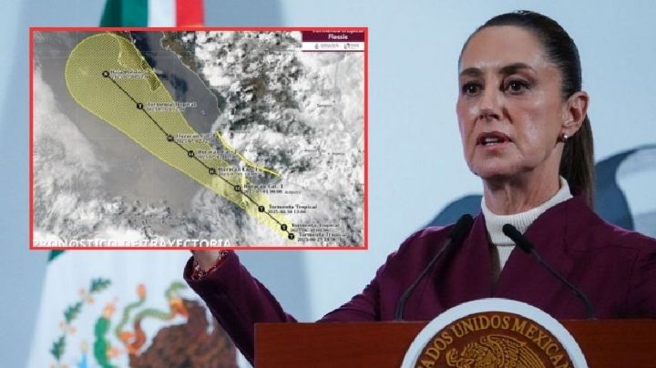 Claudia Sheinbaum informa que Flossie será huracán y se acercará a costas mexicanas
