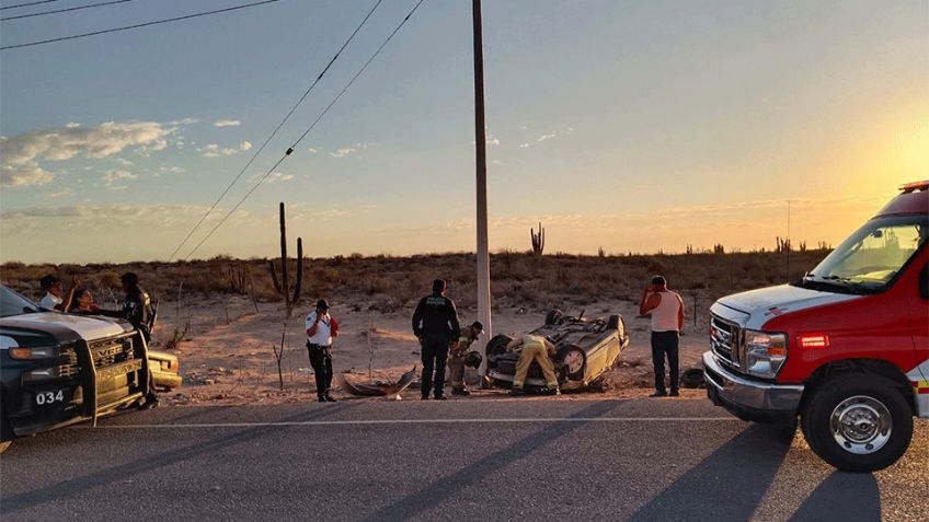 Hermosillo: Fuerte accidente en la carretera Bahía de Kino–Punta Chueca deja un muerto