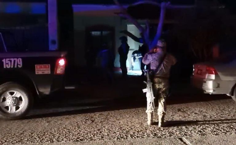 La vivienda que fue atacada a balazos este lunes