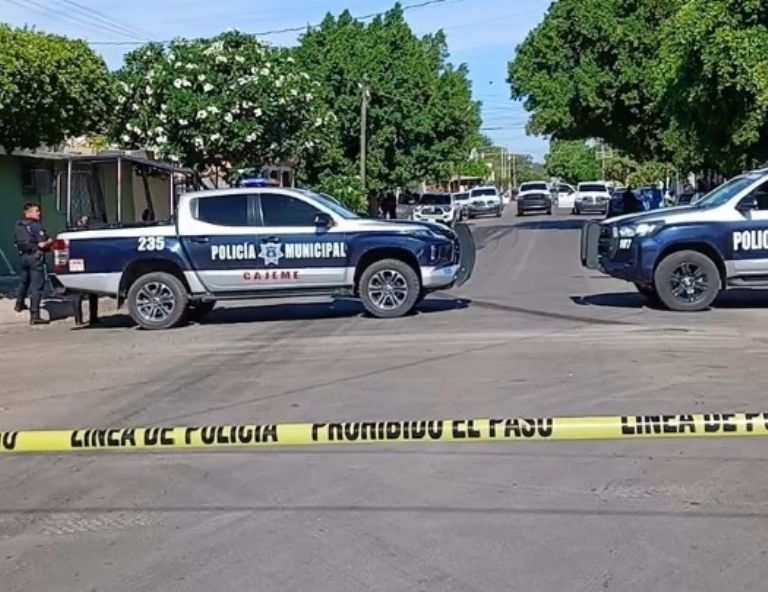 Balacera en la colonia Hidalgo de Ciudad Obregón dejó saldo de tres muertos