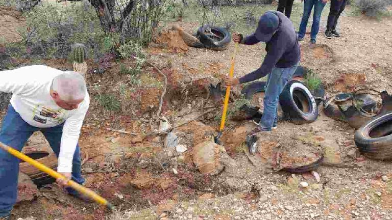 Colectivos hallan cinco fosas clandestinas con dos cuerpos y tres osamentas en Caborca