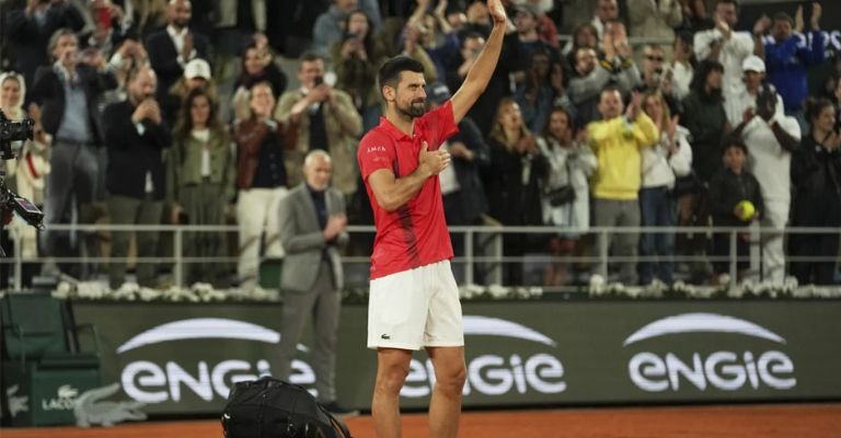 Djokovic reicbió una ovación en su despedida