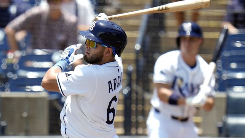 Jonathan Aranda continúa 'on fire' y los Rays se imponen ante los Marlines