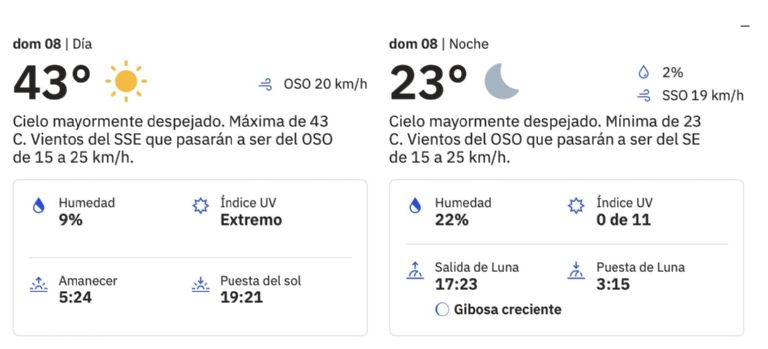 Clima en Hermosillo para hoy domingo 9 de junio. Foto: Conagua